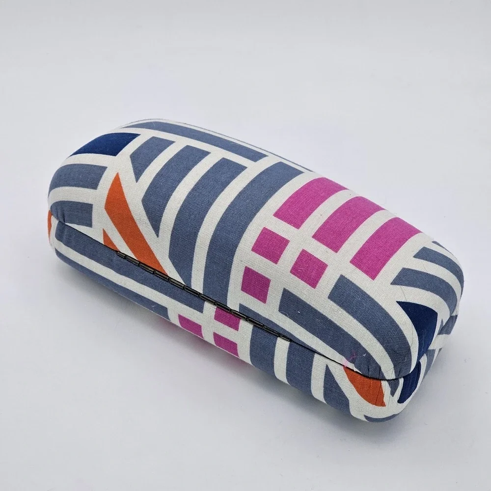 Vera Bradley Geo Medallions Eye Glass Glasses Clamshell Hard Case Geometric‎ HTF
